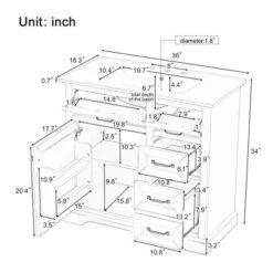 Christopher Knight Home Timeus 36" Modern Bathroom Vanity With Ceramic Sink, Drawers -Christopher Knight Home GUEST ade4f1c9 6381 4a26 8a59 7a020f6b7b69 1