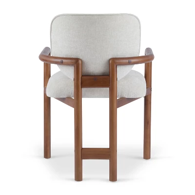 Christopher Knight Home Edge Modern Rubberwood Upholstered Dining Chairs (Set Of 2) 7 Christopher Knight Home Edge Modern Rubberwood Upholstered Dining Chairs (Set Of 2) - Image 5