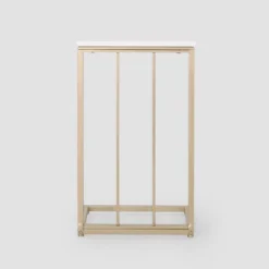 Durand Modern Glam End Table White - Christopher Knight Home -Christopher Knight Home GUEST af51eed3 822f 4939 9d6c 460548e39c94