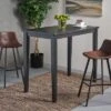 51" Broughton Rectangle Contemporary Bar Height Table Dark Gray - Christopher Knight Home 1 51" Broughton Rectangle Contemporary Bar Height Table Dark Gray - Christopher Knight Home -Christopher Knight Home GUEST af5705c8 70ac 4955 b78a 91507e02abc3