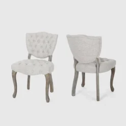 Set Of 2 Crosswind Tufted Dining Chair - Christopher Knight Home -Christopher Knight Home GUEST af6d2e6a e9bd 4f28 8e31 e99c958fc69d