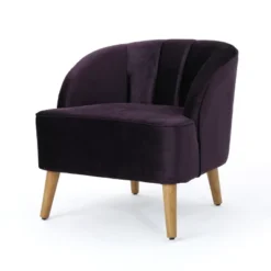 Amaia Modern New Velvet Club Chair - Christopher Knight Home -Christopher Knight Home GUEST afd18546 0668 4ddf 9251 70eff8684e19