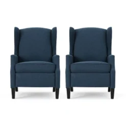 Set Of 2 Wescott Contemporary Fabric Recliners - Christopher Knight Home -Christopher Knight Home GUEST b1877332 b797 4492 b9b9 c612b3e3d773