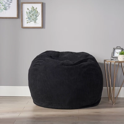 Kenli 3' Modern Corduroy Beanbag - Christopher Knight Home 3 Kenli 3' Modern Corduroy Beanbag - Christopher Knight Home