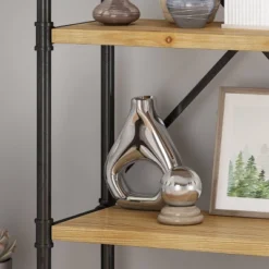 Greenwood Industrial Iron Four Shelf Bookcase - Christopher Knight Home 11 Greenwood Industrial Iron Four Shelf Bookcase - Christopher Knight Home -Christopher Knight Home GUEST b23add82 82cf 4168 9265 448a05abd192