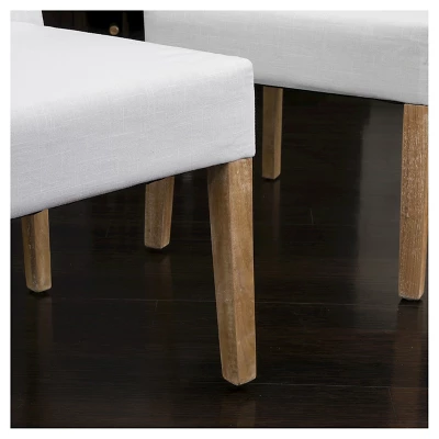 2ct Dinah Roll Top Fabric Dining Chair Set - Christopher Knight Home 3 2ct Dinah Roll Top Fabric Dining Chair Set - Christopher Knight Home