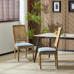 Christopher Knight Home Brownell French Country Fabric Upholstered Wood And Cane Dining Chairs (Set Of 2) 31 Christopher Knight Home Brownell French Country Fabric Upholstered Wood And Cane Dining Chairs (Set Of 2) -Christopher Knight Home GUEST b33a2d17 2943 4237 a7b6 db1d92f4315f