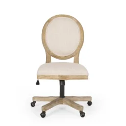 Pishkin French Country Upholstered Swivel Office Chair - Christopher Knight Home -Christopher Knight Home GUEST b489f60f 07e5 4ae3 bc91 2e1d1c1bee29