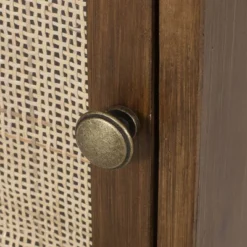 Pilster Contemporary End Table With Storage Walnut/Natural/Black - Christopher Knight Home -Christopher Knight Home GUEST b4cfb81b d9ff 4df9 b24e ce57a90f1a72