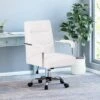 Gehring Modern Channel Stitched Swivel Office Lift Chair White/Chrome - Christopher Knight Home -Christopher Knight Home GUEST b5d3acf3 3a66 447c 9054 2f3ffcececa1