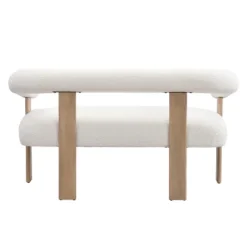 Christopher Knight Home Webb 53" Modern Rubberwood Boucle Upholstered Loveseat -Christopher Knight Home GUEST b6176a08 b4d4 42f5 9c8b 4070be46dac3