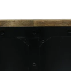 Opheim Industrial Handcrafted Mango Wood Side Table Natural/Black - Christopher Knight Home -Christopher Knight Home GUEST b67ac106 ff11 464e 96f5 711b75f189d5