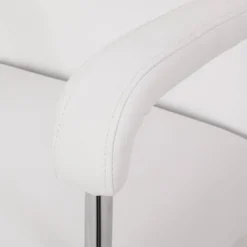 Gehring Modern Channel Stitched Swivel Office Lift Chair White/Chrome - Christopher Knight Home -Christopher Knight Home GUEST b6d29163 1116 4077 beed b4499d632852