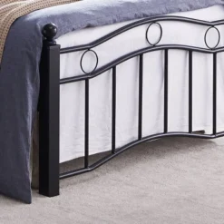 Twin Bouvardia Contemporary Iron Bed Black - Christopher Knight Home -Christopher Knight Home GUEST bb0aa064 2bfc 44e1 984d b00e04401ac3