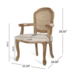 2pk Mina French Country Wood And Cane Upholstered Dining Chairs - Christopher Knight Home 24 2pk Mina French Country Wood And Cane Upholstered Dining Chairs - Christopher Knight Home -Christopher Knight Home GUEST bb44b40e 91b5 4b86 a09f 69fbc661af0e