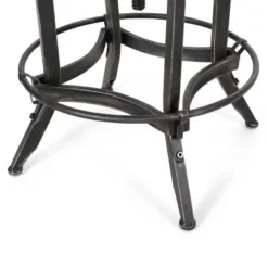 2pc Farmdale Industrial Firwood Adjustable Height Swivel Counter Height Barstools Antique Natural/Pewter - Christopher Knight Home -Christopher Knight Home GUEST bbd5f51a c391 4c34 ba82 734baadc6ab1