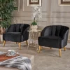 Set Of 2 Amaia Modern New Velvet Club Chair - Christopher Knight Home -Christopher Knight Home GUEST bc3e0272 e585 497c 8967 81007fa25fba