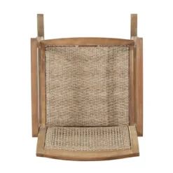 Welby Outdoor Acacia Wood/Wicker Rocking Chair Light Brown - Christopher Knight Home -Christopher Knight Home GUEST bd853903 ec09 45a7 a3be c6df6aa3ae78