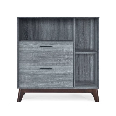 Rattler Mid-Century Modern 2 Drawer Cabinet - Christopher Knight Home 11 Rattler Mid-Century Modern 2 Drawer Cabinet - Christopher Knight Home - Image 9