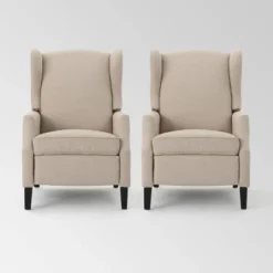 Set Of 2 Wescott Contemporary Fabric Recliners - Christopher Knight Home -Christopher Knight Home GUEST bf7922fe 13ab 4400 b56d 49d96ff1aac0
