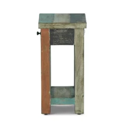 Meader Boho Handmade Distressed Mango Wood End Table - Christopher Knight Home -Christopher Knight Home GUEST c001323c a6cd 4e26 860c ced6416e5c52