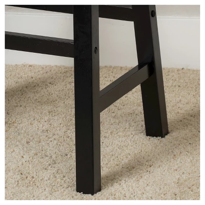 Set Of 2 29" Pomeroy Saddle Barstool Black - Christopher Knight Home 4 Set Of 2 29" Pomeroy Saddle Barstool Black - Christopher Knight Home - Image 2