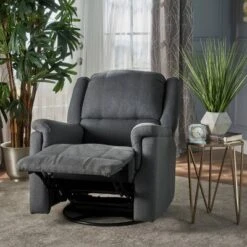 Jennette Tufted Swivel Gliding Recliner - Christopher Knight Home