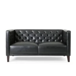 Rockney Contemporary Upholstered Tufted Loveseat - Christopher Knight Home -Christopher Knight Home GUEST c2b4c830 cac9 47c5 ba35 a762f180a95f