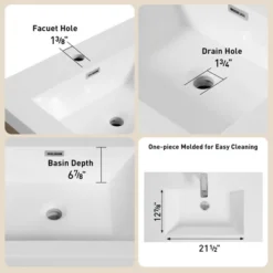 Christopher Knight Home Marshall Wall-Mounted White Bathroom Vanity With Stone Resin Sink And Two Drawers -Christopher Knight Home GUEST c3f59ce4 9f8b 4a28 97f4 b827a76caeb6