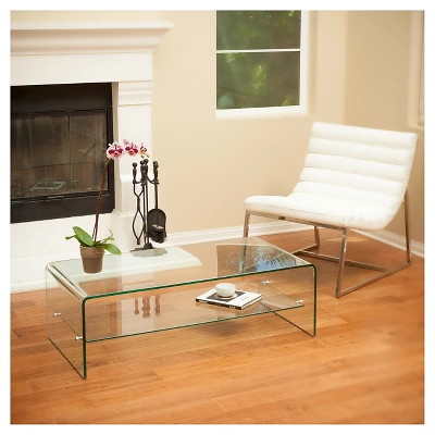 Ramona Long Coffee Table Glass With Shelf - Christopher Knight Home: Sleek Rectangle Design For Family Room 5 Ramona Long Coffee Table Glass With Shelf - Christopher Knight Home: Sleek Rectangle Design For Family Room - Image 3