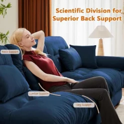 Christopher Knight Home Bernal 93.7" Modern 2 Seat Velvet Round Arm Sofa With Pillows -Christopher Knight Home GUEST ca667d3a 3bc1 4abb 878d 7e17122eb268