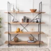77" Septima 4 Shelf Antique Bookcase Antique - Christopher Knight Home