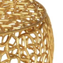 Christopher Knight Home Cortlandt Modern Handcrafted Aluminum Mesh Coffee Table Gold: Chic Pedestal Base, No Assembly Required -Christopher Knight Home GUEST cbed4947 e503 4f79 a177 31a15f3daf0c