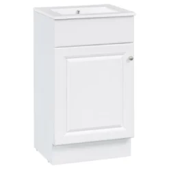 Christopher Knight Home Katniss Modern 18" Bathroom Vanity With Ceramic Sink And Adjustable Shelf -Christopher Knight Home GUEST cc501f83 1e42 4e4b 9b05 1c7ee4917fda