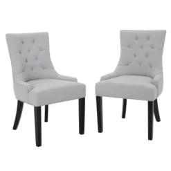 Set Of 2 Hayden Tufted Dining Chairs - Christopher Knight Home -Christopher Knight Home GUEST ccb7cbf0 5795 401f 93f0 68c519e15de7
