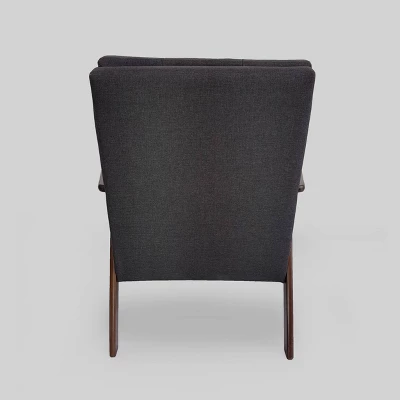 Duluth Mid-Century Armchair Black - Christopher Knight Home 5 Duluth Mid-Century Armchair Black - Christopher Knight Home - Image 3