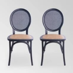 Set Of 2 Chittenden Rattan Dining Chair - Christopher Knight Home -Christopher Knight Home GUEST cdd4a47a e33a 4d06 88d0 0850baa81aec
