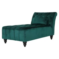 Rubie New Velvet Chaise Lounge - Christopher Knight Home -Christopher Knight Home GUEST cde1e598 7a24 44a5 8799 30b0d6f00308