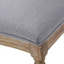 Set Of 4 Phinnaeus French Country Fabric Dining Chairs Light Gray/Natural - Christopher Knight Home -Christopher Knight Home GUEST cedf1828 45d4 4243 94db be706b69cdd1