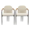 Christopher Knight Home Ihab Modern Upholstered Dining Chair With Iron Frame (Set Of 2) -Christopher Knight Home GUEST cfbabd24 0ab2 45b0 a257 a71c7844b41f
