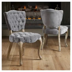 Bates Tufted Dining Chair Set 2ct - Christopher Knight Home 12 Bates Tufted Dining Chair Set 2ct - Christopher Knight Home -Christopher Knight Home GUEST cfd57c44 91e4 4037 863c bebc21e14d9e