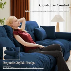 Christopher Knight Home Crane 130" Modern 3 Seater Velvet Sofa With Bolstered Armrests -Christopher Knight Home GUEST cff01af8 2f97 413d adbe cb374d6d47db 1