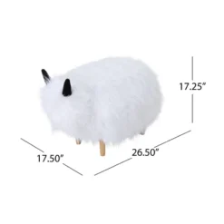 Levi Furry Yak Ottoman - Christopher Knight Home -Christopher Knight Home GUEST cff58445 f91a 4324 a773 dc3d611540a2