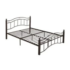 Queen Bouvardia Modern Contemporary Iron Bed - Christopher Knight Home -Christopher Knight Home GUEST d0607d1a ac12 4342 8908 f242663eedfe