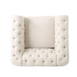 Voll Chesterfield Tufted Fabric Club Chair With Nailhead Trim - Christopher Knight Home -Christopher Knight Home GUEST d0aa114c 6d29 4030 bf84 630d3d686c71
