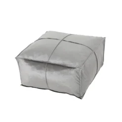 Nakisha Velvet Square Bean Bag Ottoman - Christopher Knight Home -Christopher Knight Home GUEST d0c482c4 38ee 4b00 91bd e144cfb7556d