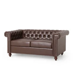 Brinkhaven Contemporary Button Tufted Loveseat With Nailhead Trim - Christopher Knight Home 19 Brinkhaven Contemporary Button Tufted Loveseat With Nailhead Trim - Christopher Knight Home -Christopher Knight Home GUEST d27c5270 4359 4fe7 b605 08079c52411b
