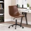 Jarvi Contemporary Upholstered Swivel Office Chair With Rolling Casters - Christopher Knight Home -Christopher Knight Home GUEST d308b383 738c 4a3f 96bf f0eb23151b31