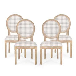 Set Of 4 Phinnaeus French Country Fabric Dining Chairs - Christopher Knight Home -Christopher Knight Home GUEST d4996a88 c579 480d 98d3 ce82d71e6581