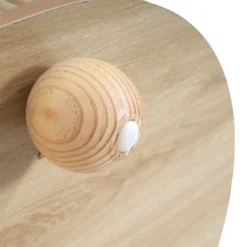 Christopher Knight Home Arizona Oval Wood Coffee Table With Half-Cover Accordion Door And Storage -Christopher Knight Home GUEST d55b19fa 04ef 4ddb b35f f7108f1af5c7